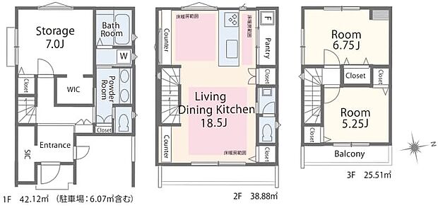 【2LDK+S】【間取図 収納や書斎にも使えるサービスルームを備えた2SLDK。夫婦ふたりの暮らしや、これから家族が増える方にもぴったりの間取りプラン付き。