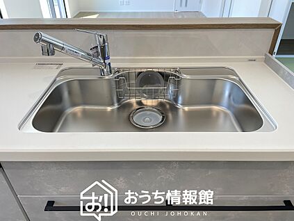 浄水器一体型シャワー水栓付シンク