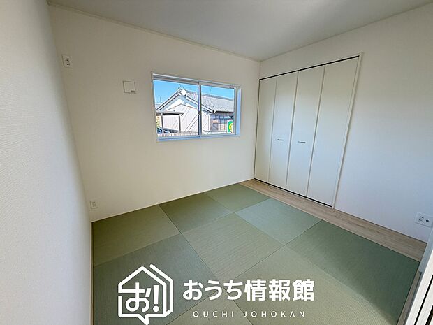 【現地写真(和室)】大壁仕様の新和室。くつろぎの空間です。