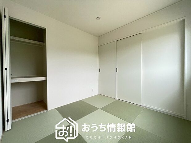 【現地写真(和室)】大壁仕様の新和室。くつろぎの空間です。