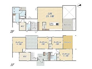 【残り1棟】敷地61坪。LDK23帖×4部屋に中庭付きのゆとりある邸宅　～武蔵野市吉祥寺北町1～ その他