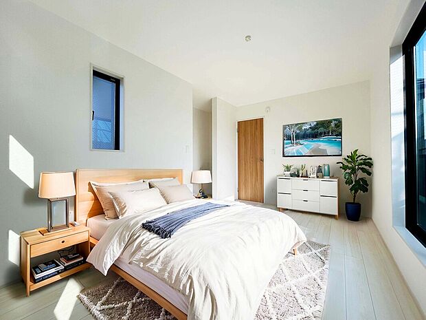 【建物プラン例：Room】
間口も確保されたゆとりある宅地でより自由度が高い宅地。