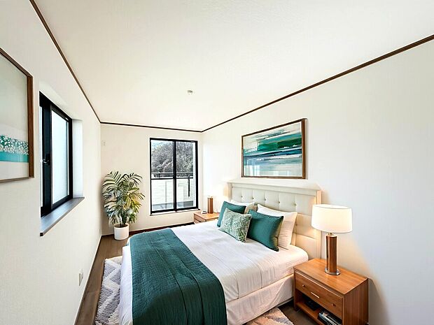 【Room:B号棟】
全室2面採光、全居室収納付きで個人の空間も過ごしやすく快適な空間。