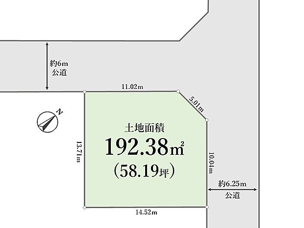 【区画図】
日頃から利用する買い物施設が利用しやすい徒歩圏内にある暮らしやすい環境。
「殿入中央公園」など徒歩圏内に公園や緑地が充実している緑豊かな住環境！