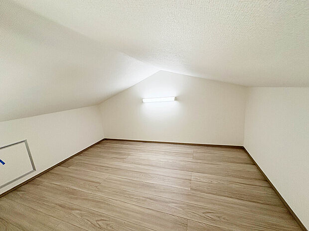 【Loft:4.06帖】
4.06帖のロフトには思い出の品や出番の少ない季節の家電、趣味の道具が収納できるので、より広く過ごしやすい空間を保つことが可能です。