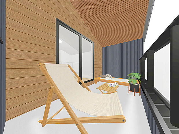 【【ワイドバルコニー】】通常のバルコニーよりも広さがあるので、洗濯物を多く干せるだけでなく、花や観葉植物(ガーデニング)、家庭菜園なども楽しむことが出来ます!