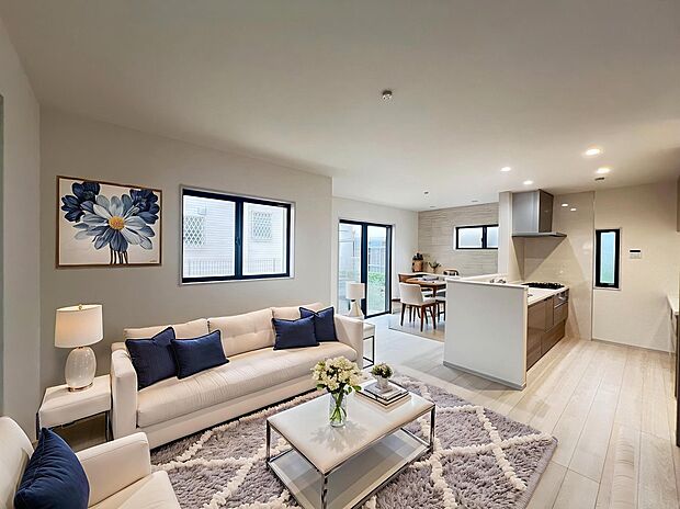 【リビングダイニング】この家具はAI生成によって配置されたものです