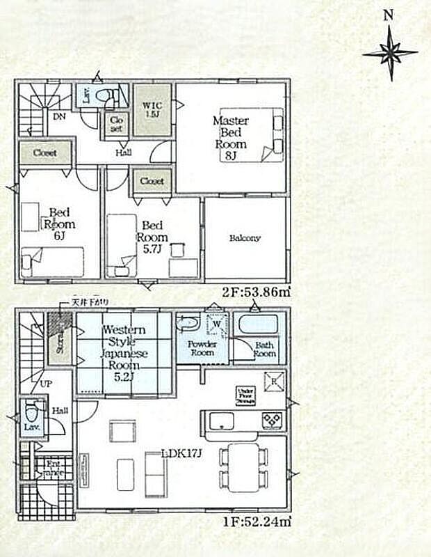 (1号棟)、4LDK、土地面積218.8m2、建物面積98.81m2