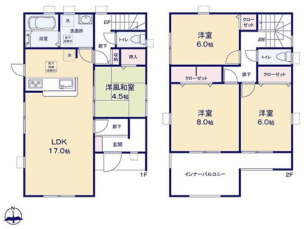 (２号棟)、4LDK、土地面積167.81m2、建物面積111.78m2