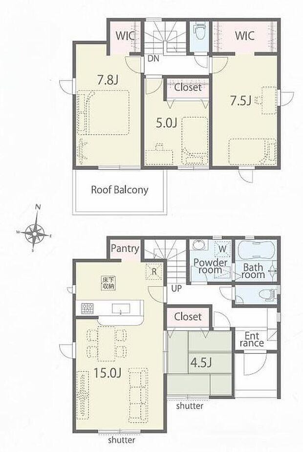 (2号棟)、4LDK、土地面積155.85m2、建物面積99.78m2