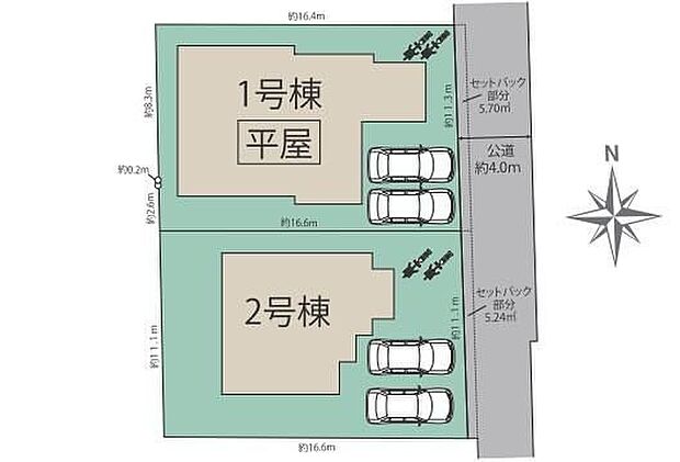 閑静な住宅地☆お車は2台駐車可能です♪小学校まで徒歩3分と近くお子様の通学も安心◎