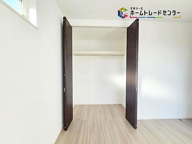 【収納】収納も完備しているので、お部屋は美しい空間を保てますね!全居室に収納を完備しておりますので、居室の全空間を有効活用出来ます♪