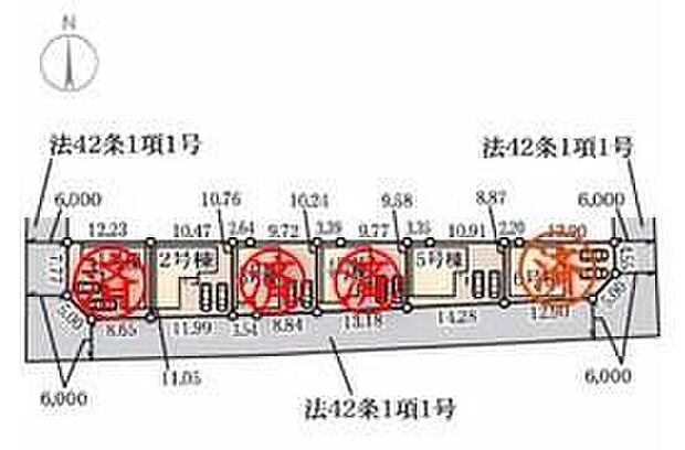 【全体区画図】全6棟！
近鉄橿原線「結崎」駅徒歩9分♪お車は2台駐車可能☆小学校まで徒歩5分で、お子様の通学も安心です☆