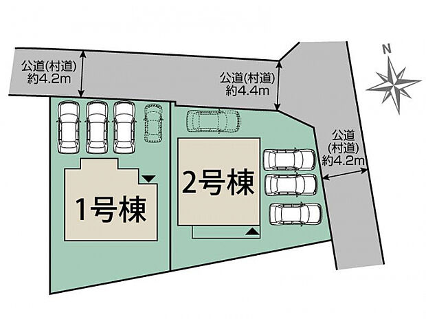 読谷村渡慶次2棟 区画図