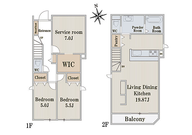 2号棟 - 間取り図