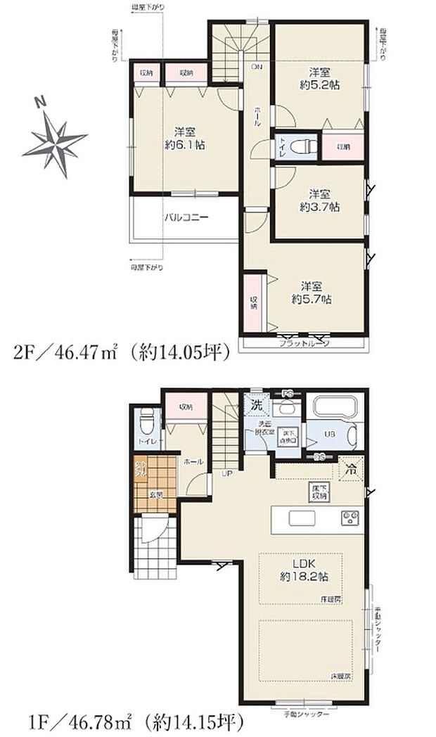 3号棟 - 間取り図