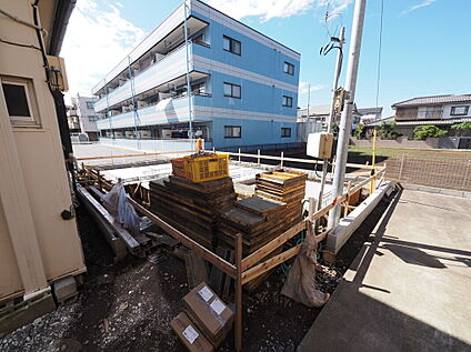 現地外観・建築中