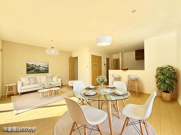 ■くつろぎと笑顔が集まる、心温まるリビング