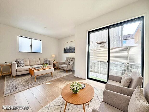 ■くつろぎと笑顔が集まる、心温まるリビング