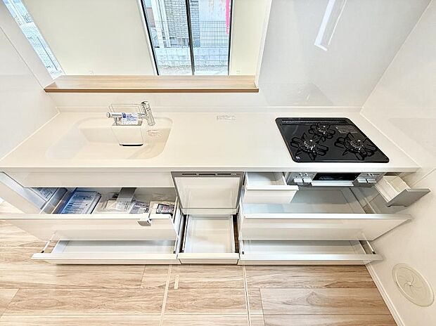 【キッチン】■シンプルで美しく心地よい時間を生むキッチン空間