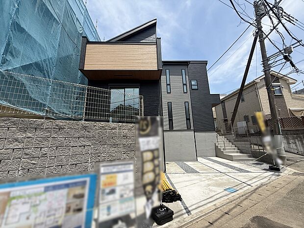 【現地外観写真】1号棟 ■暮らしを彩る充実した設備仕様が備わった住まい