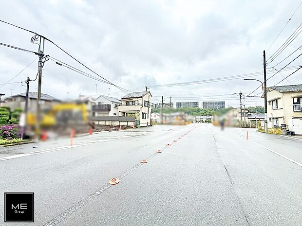 【前面道路含む現地写真】■新しい住まい、街の新しい風景