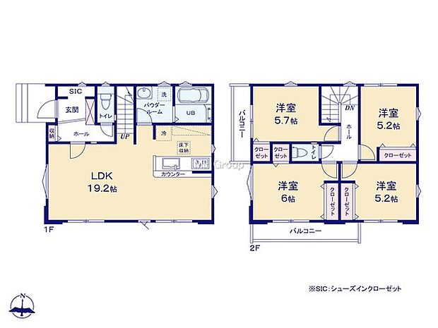【4LDK】2号棟