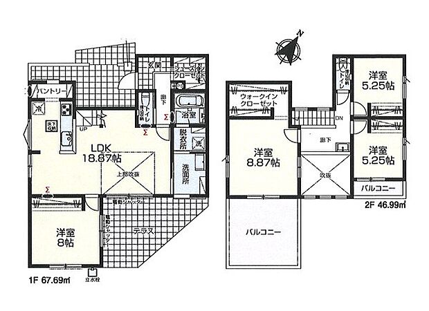【4LDK】1号棟  