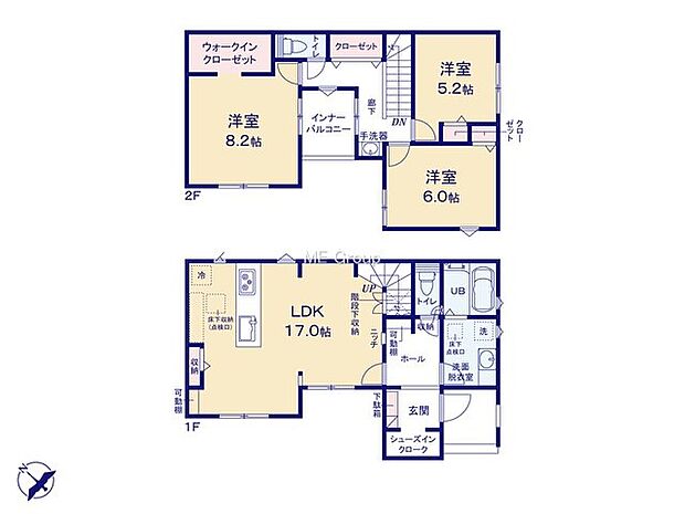 【3LDK】2号棟