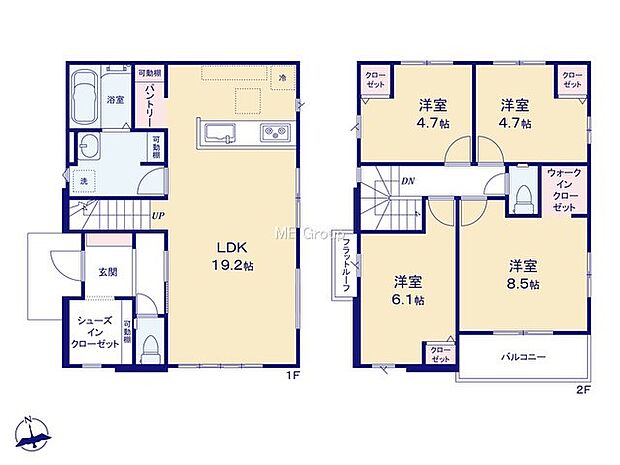 【4LDK】1号棟