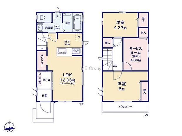 【2LDK+S】B号棟  