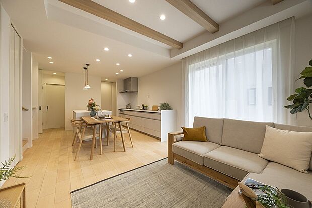 ■9号地LDKリビングは約17.8帖です。