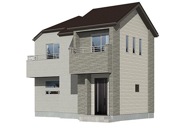 1号棟｜4LDK+パントリー+ただいまクローク+リビング階段+ツインバルコニー  ※実際の色・仕様と異なる場合があります。