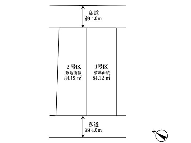 【全体区画図】
周辺には自然も多く子育てにも適した住環境！