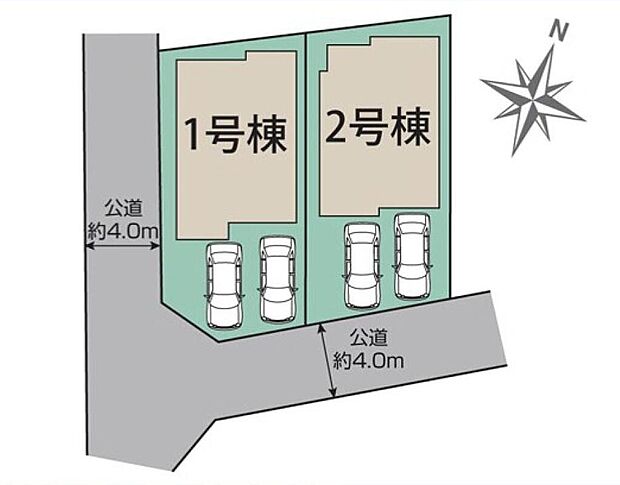 １号棟　３，０９０万円
２号棟　２，８９０万円