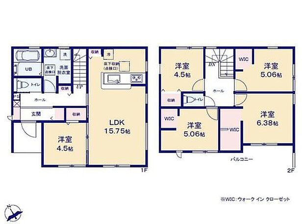 １号棟
価格： 2630万円間取り： 5LDK土地面積： 168.2m2建物面積： 105.78m2