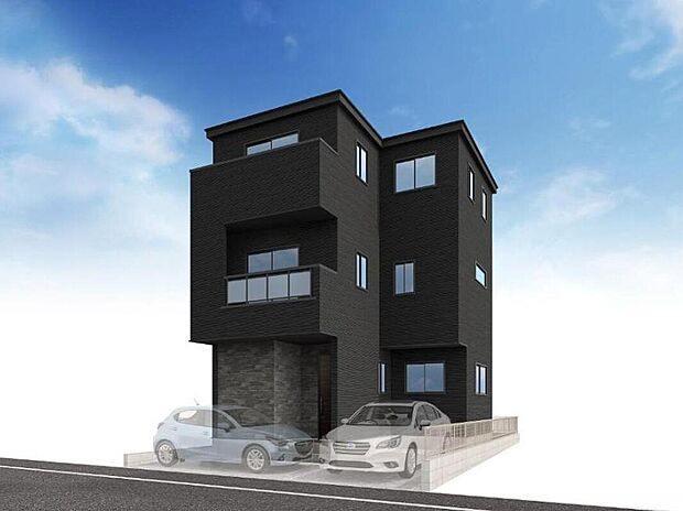 （２号棟）完成予想図
建築中のためモデルハウスで構造説明会を開催しております☆設備や構造などご説明いたします！お気軽にお問い合わせください♪