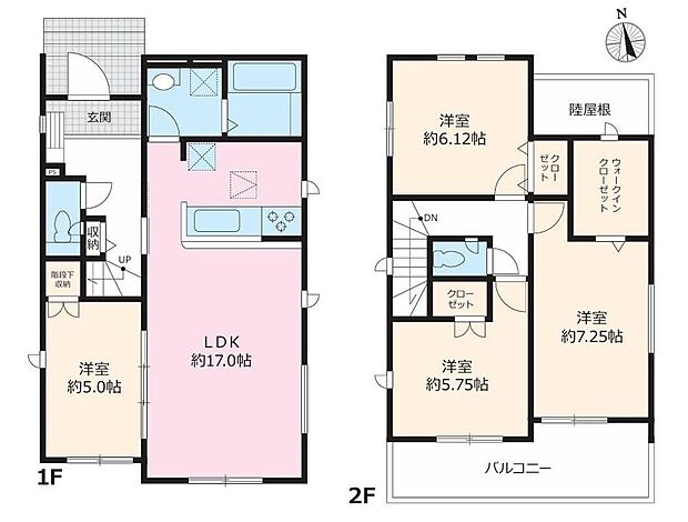 (1号棟)、価格3180万円、4LDK、土地面積192.31m2、建物面積98.33m2