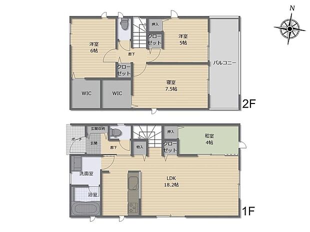 (1号棟)、価格3690万円、4LDK+S、土地面積314.22m2、建物面積105.3m2