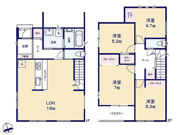 (1号棟)、価格4199万円、4LDK、土地面積112.61m2、建物面積101.66m2