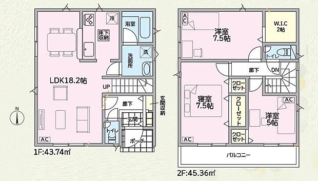 (1号棟)、価格2990万円、3LDK、土地面積94.14m2、建物面積89.1m2