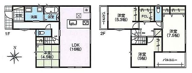 (１号棟)、価格2890万円、4LDK、土地面積173.71m2、建物面積98.82m2