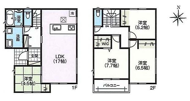 (2号棟)、価格2890万円、4LDK、土地面積179.6m2、建物面積99.23m2