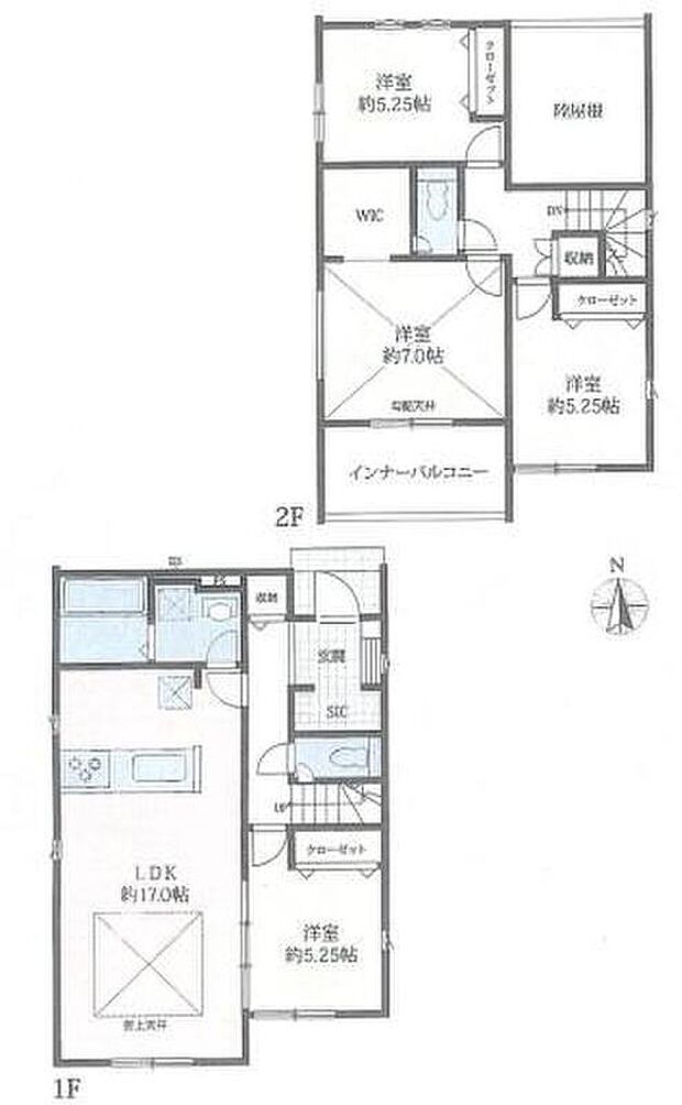 (１号棟)、価格3590万円、4LDK、土地面積152.43m2、建物面積106.4m2