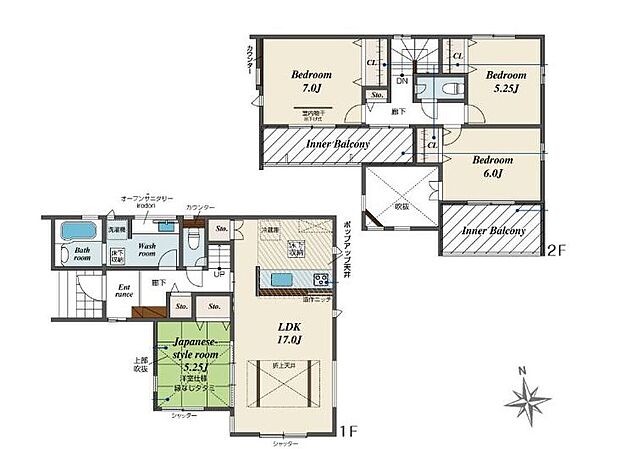 (1号棟)、価格3480万円、4LDK、土地面積129.16m2、建物面積114.67m2