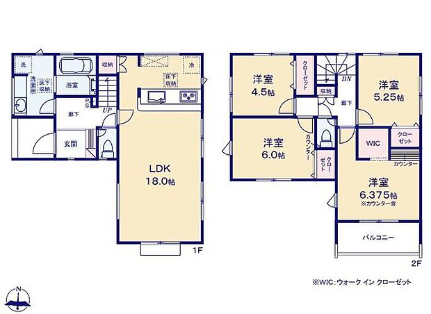(１号棟)、価格2790万円、4LDK、土地面積106.07m2、建物面積98.54m2