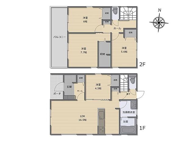 (４号棟)、価格3180万円、4LDK、土地面積186.49m2、建物面積100.61m2