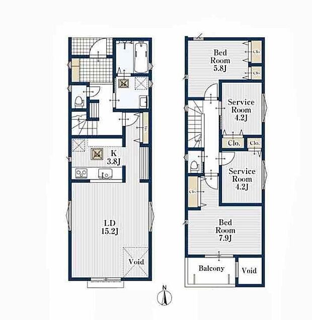 (1号棟)、価格4480万円、2LDK+2S、土地面積98.82m2、建物面積96.24m2