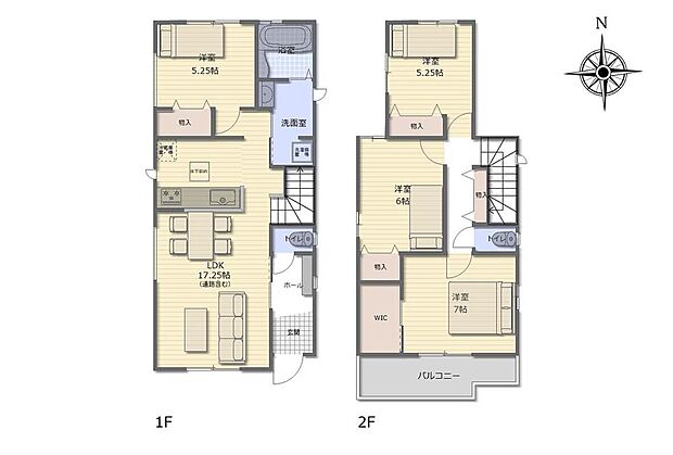 (A号棟)、価格3290万円、4LDK、土地面積113.77m2、建物面積98.14m2