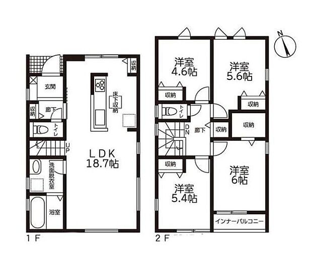 (1号棟)、価格1980万円、4LDK、土地面積100.27m2、建物面積97.72m2